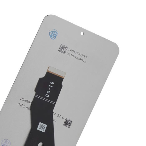 Koko Blokki Honor X8a Musta LCD-Näyttö ja Kosketusnäyttö - AVIZAR - Näytön Vaihto - Karkaistu Lasi Svart