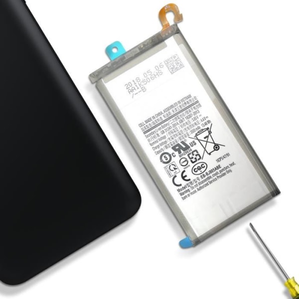 Internt batteri kompatibelt til Samsung Galaxy J8 2018 Kapacitet 3500mAh Vit