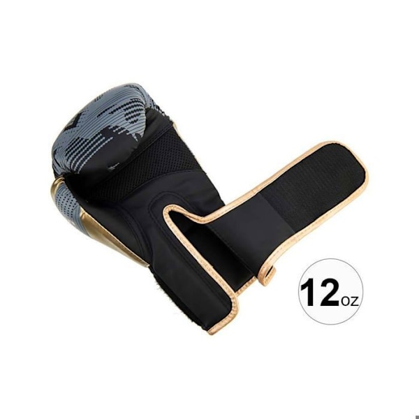 Träningsset Handskar, Bear Paw & Pao "Boxing" 12oz Grå & Guld
