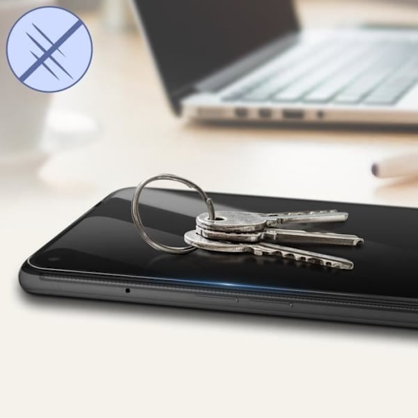 Vitre - Akashi - Oppo A94 5G - 9H Karkaistu Lasia - Viistetyt Reunat - Räjähdysvaiheita Vastaava Transparent