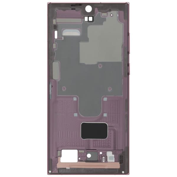 Erstatningscentralchassis til Galaxy S22 Ultra Service Pack Samsung Bordeaux Röd
