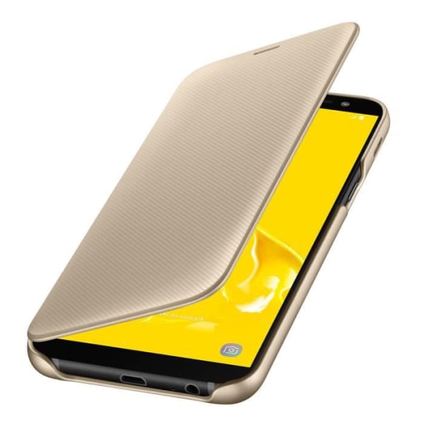 Samsung Plånboksfodral Samsung Galaxy J6 2018 Original Stötsäkert Fodral Guld