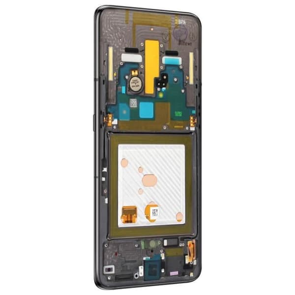 Galaxy A80 Complete Block LCD-skärm och pekskärm Original Service Pack - Svart Sort