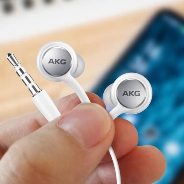 3,5 mm jack in-ear øretelefoner Originale Samsung mikrofonknapper hvid