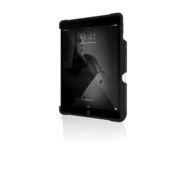 Coque iPad 10.2 - STM - Dux Shell Duo - Musta - Vahvistettu suojaus - Yhteensopiva 7/8/9. sukupolven kanssa sort