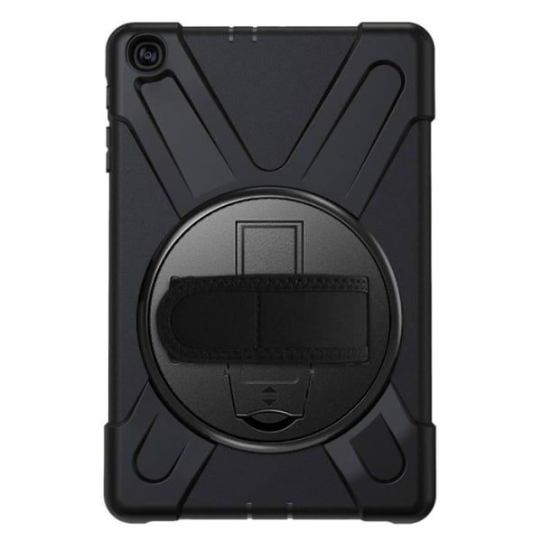 Coque Galaxy Tab A 10.1 2019 - AVIZAR - Hybride - Rotérbar Greb - Stativ Støtte - Sort Svart