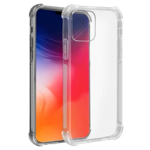 Coque iPhone 12 / 12 Pro - Fleksibel - Stødabsorberende - Transparent - Silikone - Hvid Vit