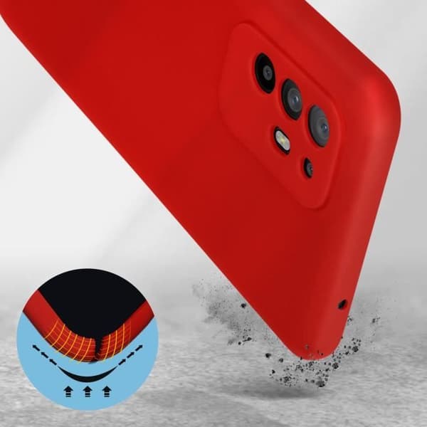 Skyddsfodral - Oppo - A94 5G - Halvstyv silikon - Röd - Soft Touch Röd