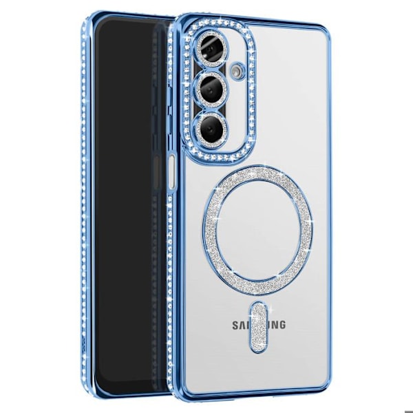 Coque Diamant för Samsung Galaxy A26 MagSafe Contour Strass Blå Blå