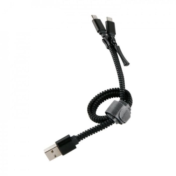 MUVIT LIFE Dual 2A USB / Micro USB Laddningskabel 0,35 m - Svart