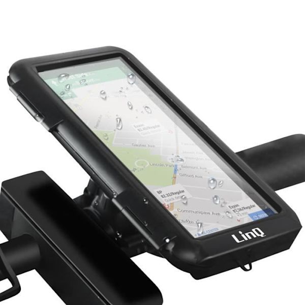 Cykelholder til smartphone 630° drejeligt styrmontering Vandtæt cover LinQ