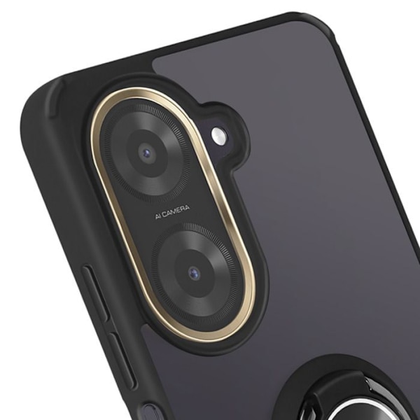 Coque til Xiaomi Redmi A5 Magnetisk Ring Gennemsigtig Sort