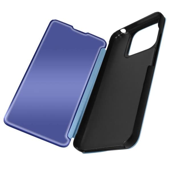 AVIZAR Clear View Case til Xiaomi Redmi 12C - Blå - Spejlklap Video Support Blå