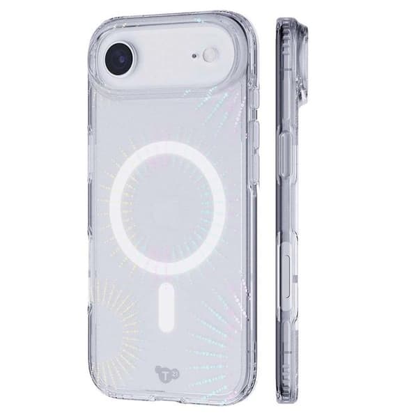 MagSafe cover - TECH21 - iPhone Air Lunar - Stødabsorberende - Gennemsigtig - Glitrende Vit