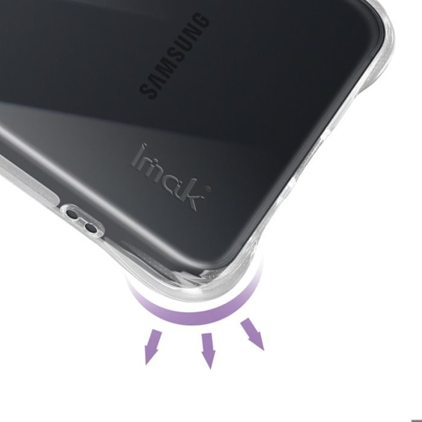 Coque til Samsung Galaxy S25 Edge Silikone Stødabsorberende Bumper iMak Transparent Vit
