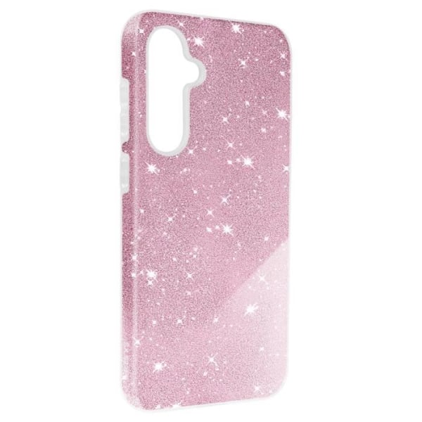 Suojakuori Samsung Galaxy S23 FE Glitter Silikonille Puolijäykkä Fine Pink Rosa