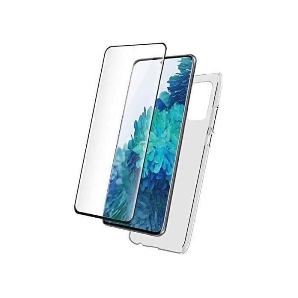Silitrans -kuori + 2.5D S21 Plus karkaistu lasipakkaus