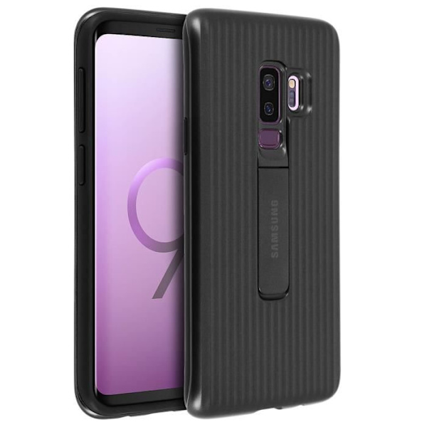 Galaxy S9 Plus Skal Original Samsung Stötsäkert Stående Skal - Svart