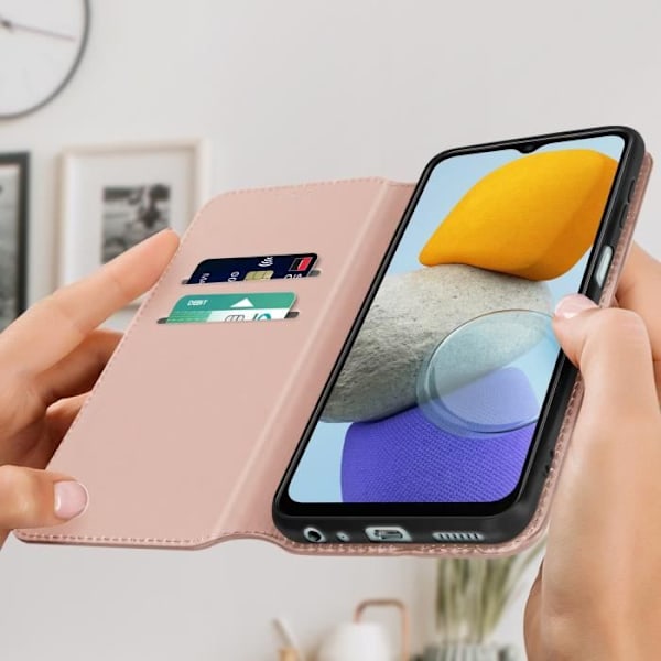 Samsung Galaxy M23 kotelo - AVIZAR - Lompakon kansi - Vaaleanpunainen - Jäykkä - Synteettinen - Sekalainen rosa guld