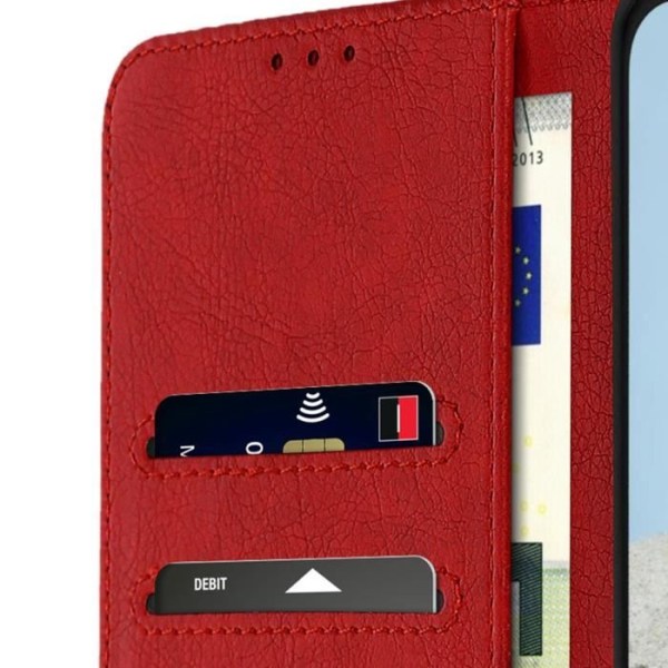 Samsung Galaxy M23 Flip Case Pung Video Support Funktion Rød