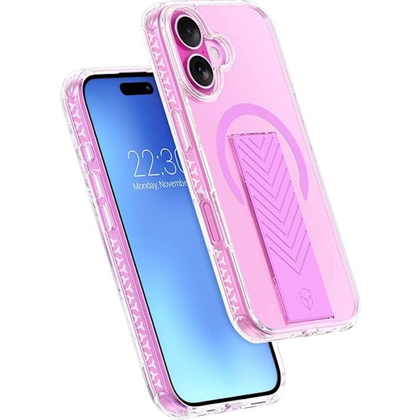 MagSafe-luja kuori iPhone 16 AIR Grip 3m Rose