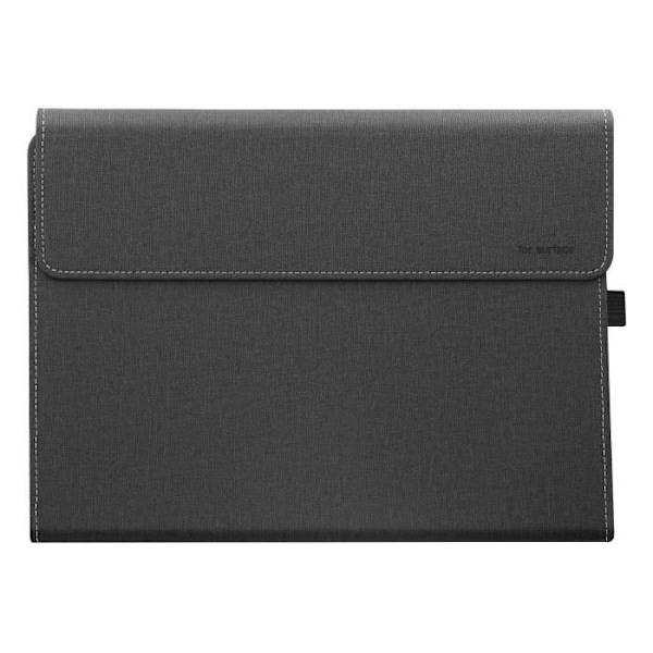 Hölster - SafeStand - Microsoft Surface Pro 9 - Stötdämpande - Ekoskinn - Inbyggd stöd Svart