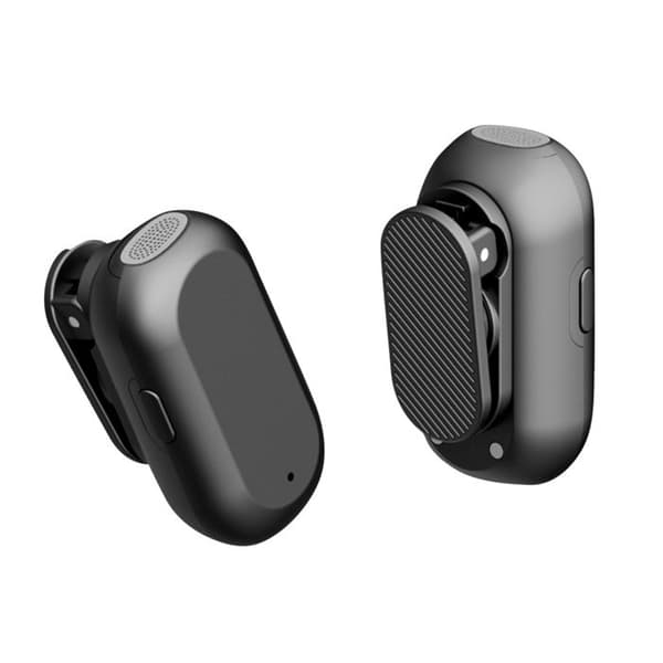 2 kpl Langattomia ANC USB-C ja Lightning Devia Musta Kaulamikrofoneja