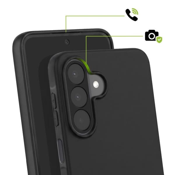 Silicone Cover til Galaxy A27 med Diskret Beskyttelse og Stødabsorbering Mayaxess Sort Svart