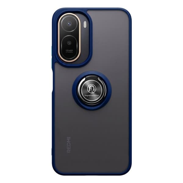 Ringfodral för Xiaomi Redmi A7 Pro med roterande magnetring, nattblå Blå