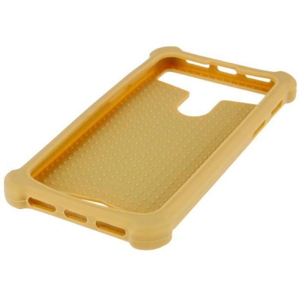 Smartphone-fodral - Universell - Stötsäker - Silikon - Konstläder - 4.7" till 5.3" Guld