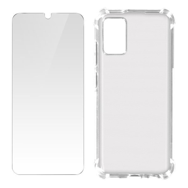 Samsung Galaxy A02s etui + film - AVIZAR - 360° beskyttelse mod stød og ridser Vit