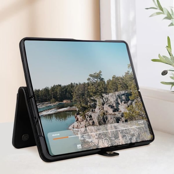Fodral till Samsung Z Fold 6 Multifunction Flip Magnetic Tab Svart Svart