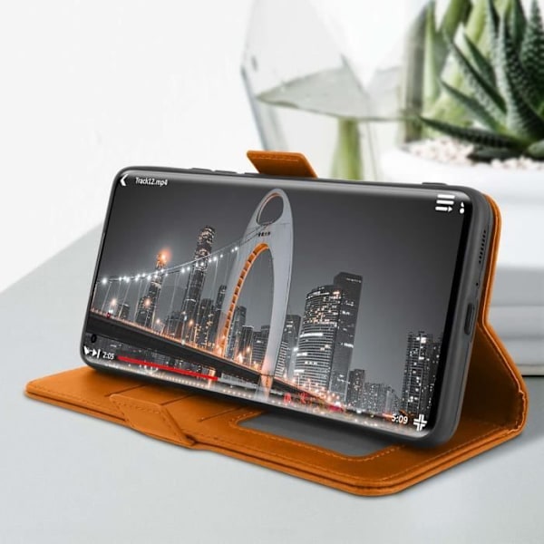 Xiaomi Mi 11 Ultra 5G etui Pung Video Support Magnetisk fane Camel Brown Camel Brown