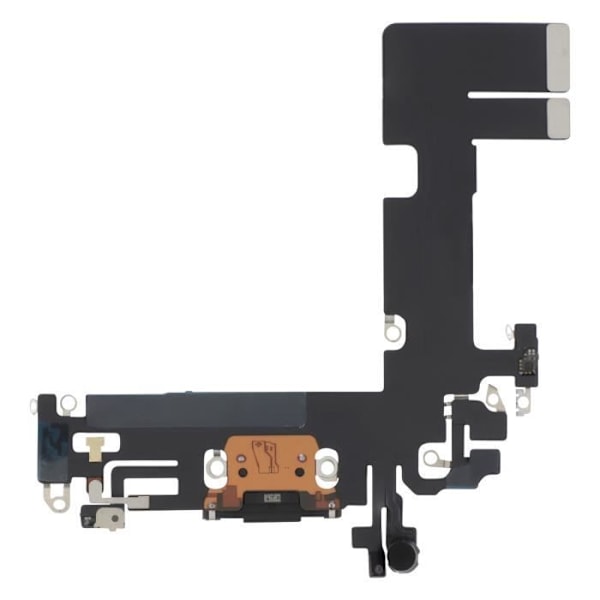 Lightning- ja mikrolatausliitin iPhone 13:lle Black Svart