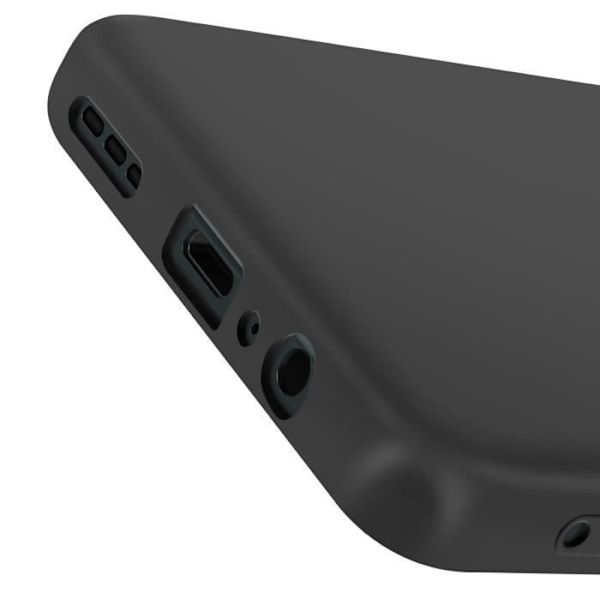 Coque för Motorola Moto G55 Semi-rigid Soft-touch Anti-spår Svart Svart