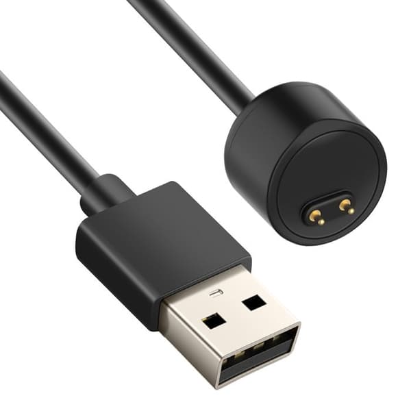 USB-C kabel - AVIZAR - Xiaomi Mi Smart Band 5/6/7 - Magnetisk - Silikone - Sort Sort