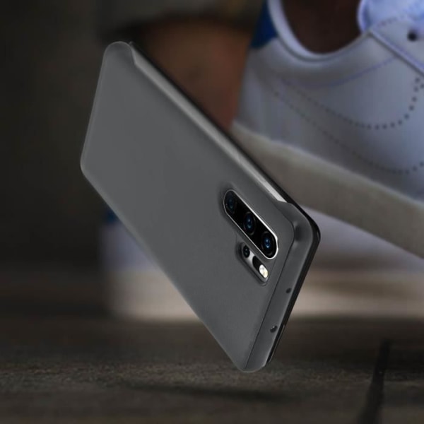 Housse - AVIZAR - Huawei P30 Pro - Hårdskal - Stor Genomskinlig Fönster - Fullständig Skydd Grå