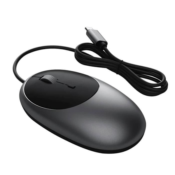 Skrivbordsmus för USB C Ambidextrisk Elegant Design Mörkgrå - Satechi Mörkgrå