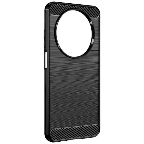 Fodral till Xiaomi Redmi A3 - AVIZAR - Flexibel kol och borstad svart effekt - Halvstyv - Syntet - Blandad Svart