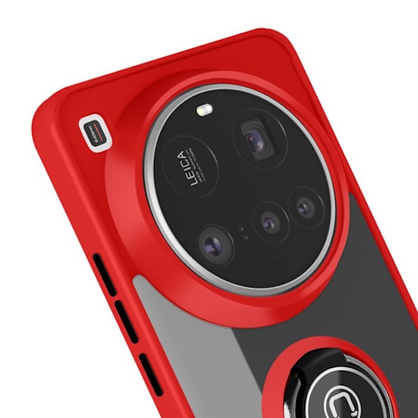 Xiaomi 15 Ultra Magneettisinetti Taustapaneeli Läpinäkyvä Punainen Röd