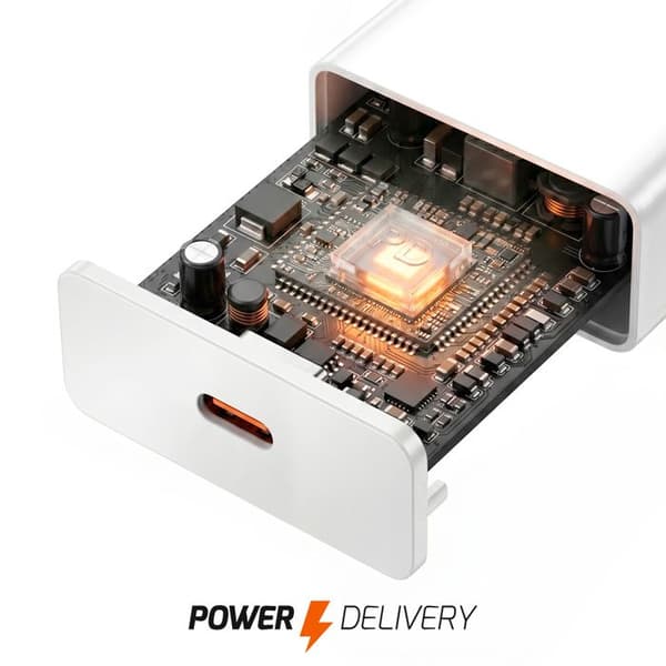 Lisäplatti USB-C Power Delivery 25W LinQ Valkoinen Vit