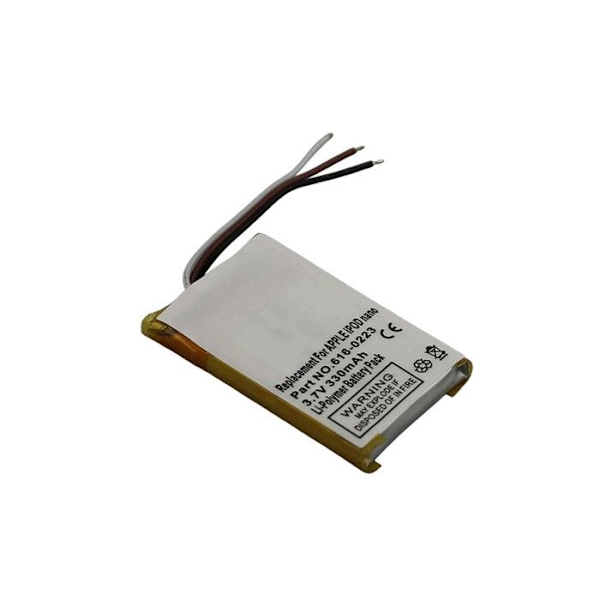 Litium-polymer akku Apple iPod Nano 3,7V 330mAh 1.2Wh