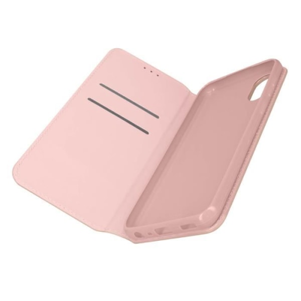 Galaxy A03 Core Wallet Case Video Support Function samppanjanpunainen Rose guld