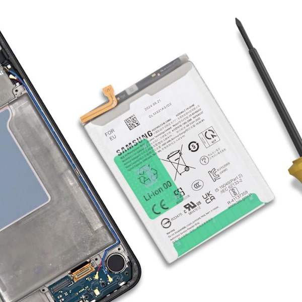 Batteri - SAMSUNG - Galaxy A26 - 5000mAh - Lithium Ion - Service Pack Grå Grå
