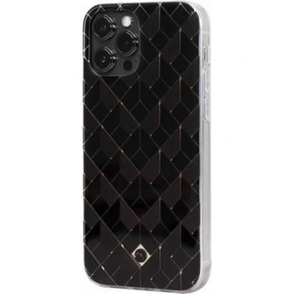 Saint Germain iPhone 12 / 12 Pro skyddsfodral i plast med 3D-mönster ARTEFAKT svart Svart