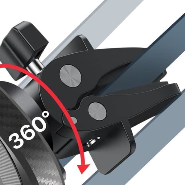 Bilstøtte - SWISSTEN - MagSafe - Ventilationsgittertilbehør - Kompakt design - Sort Svart