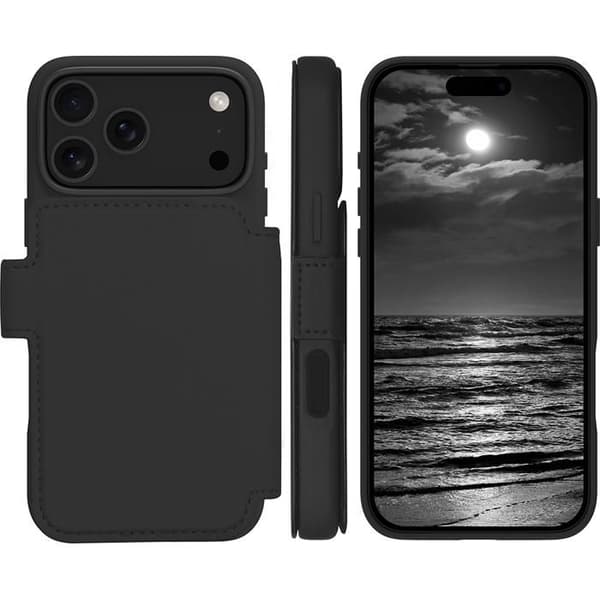Folio Cover - DBRAMANTE1928 - Lynge MS ICON - iPhone 17 Pro Max - Sort - Magnetlukning Svart
