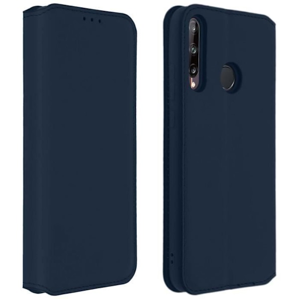 Housse - AVIZAR - P40 Lite E - Folio Wallet Case - Eco-læder - Blå Blå