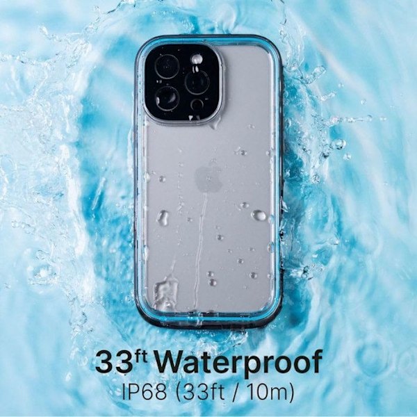 Coque pour iPhone 16 Pro Série Total Protection Waterproof IPX6 Catalyst Transparent Vit