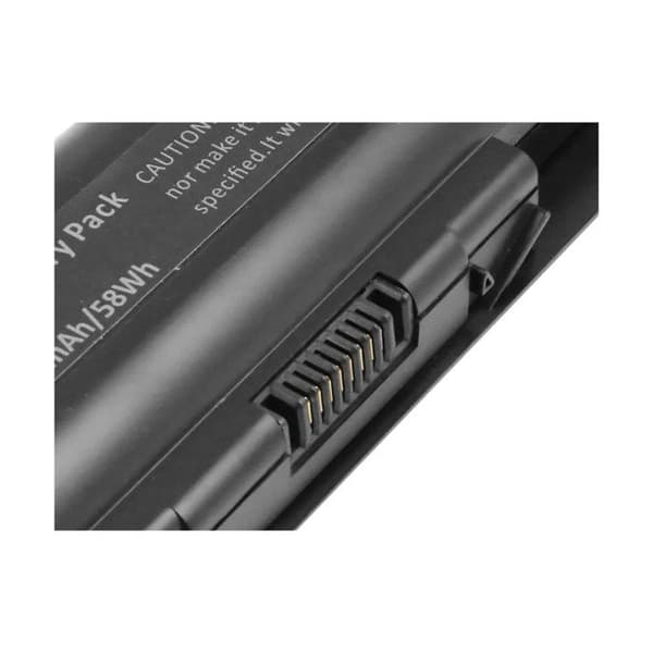 Li-ion batteri 5200mAh til bærbar computer kompatibel med HP DV4 11.1V sort Svart
